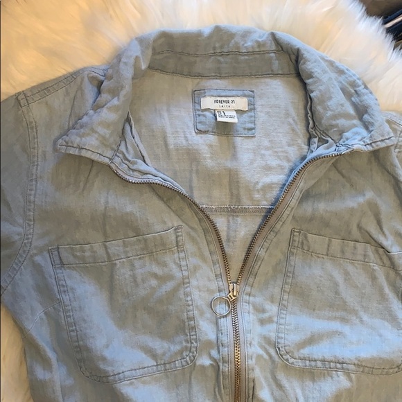 Size Small Forever 21 Denim Romper C1 - Picture 3 of 3